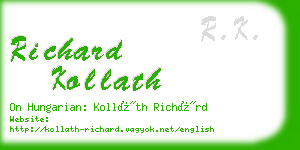 richard kollath business card